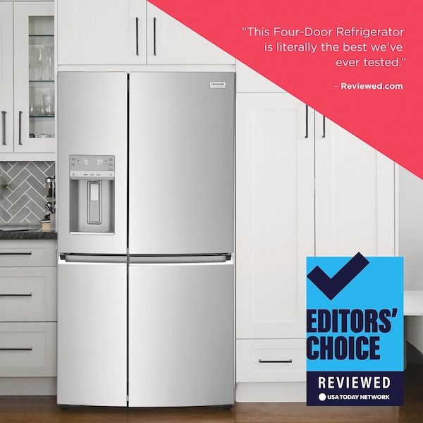 Frigidaire 21.3 Cu. Ft. Counter-Depth 4-Door ESTAR Refrigerator with LED Lighting and Sabbath Mode GRQC2255BF - main